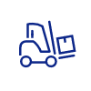 Icone d'un chariot élévateur.